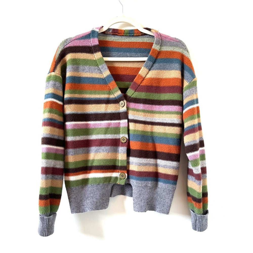 Unbranded striped cardigan size Small/Medium multi colored